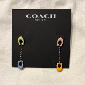 Coach Pastel Dangle Earrings